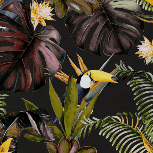 Stoffprobe Black Toucan (15438250934657)