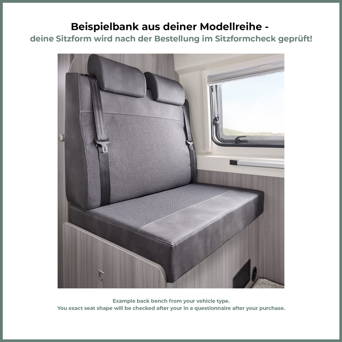 Hobby [Vantana Fahrzeugreihe] (ab 2014) Sitzbezug [2er-Rückbank