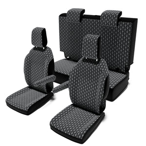 Pössl-Campster-(Citroën-Basis)-(ab-2016)-Sitzbezug-[4-Sitzer-Set]-[Art-Deco-Black]----Black