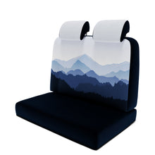 Laden Sie das Bild in den Galerie-Viewer, Vantourer-540-D-(ab-2014)-Sitzbezug-[2er-Rückbank]-[Misty-Mountains]----Misty-Mountains-Blue-Variante-1