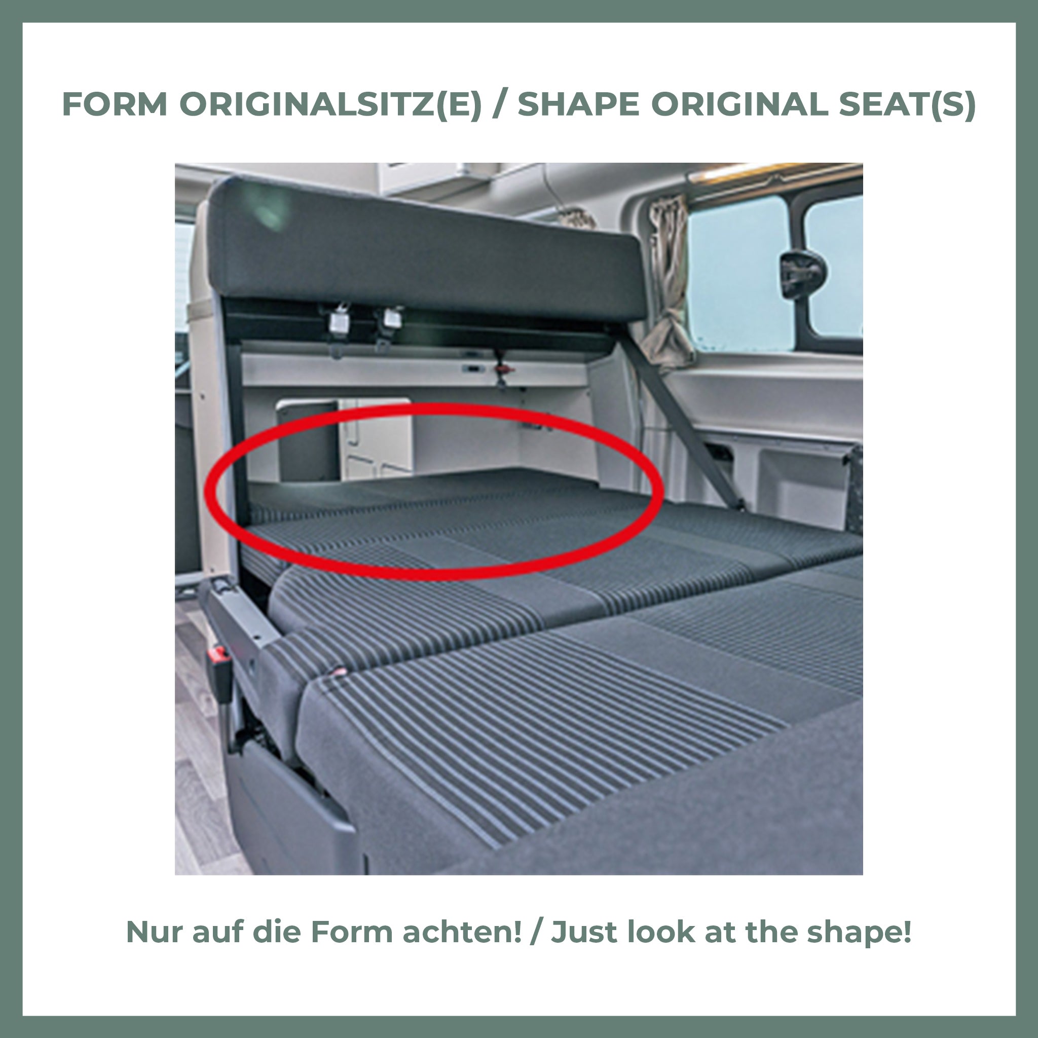 Ford Nugget Bezug Matratzen Bett unten Boho Caramel – DriveDressy