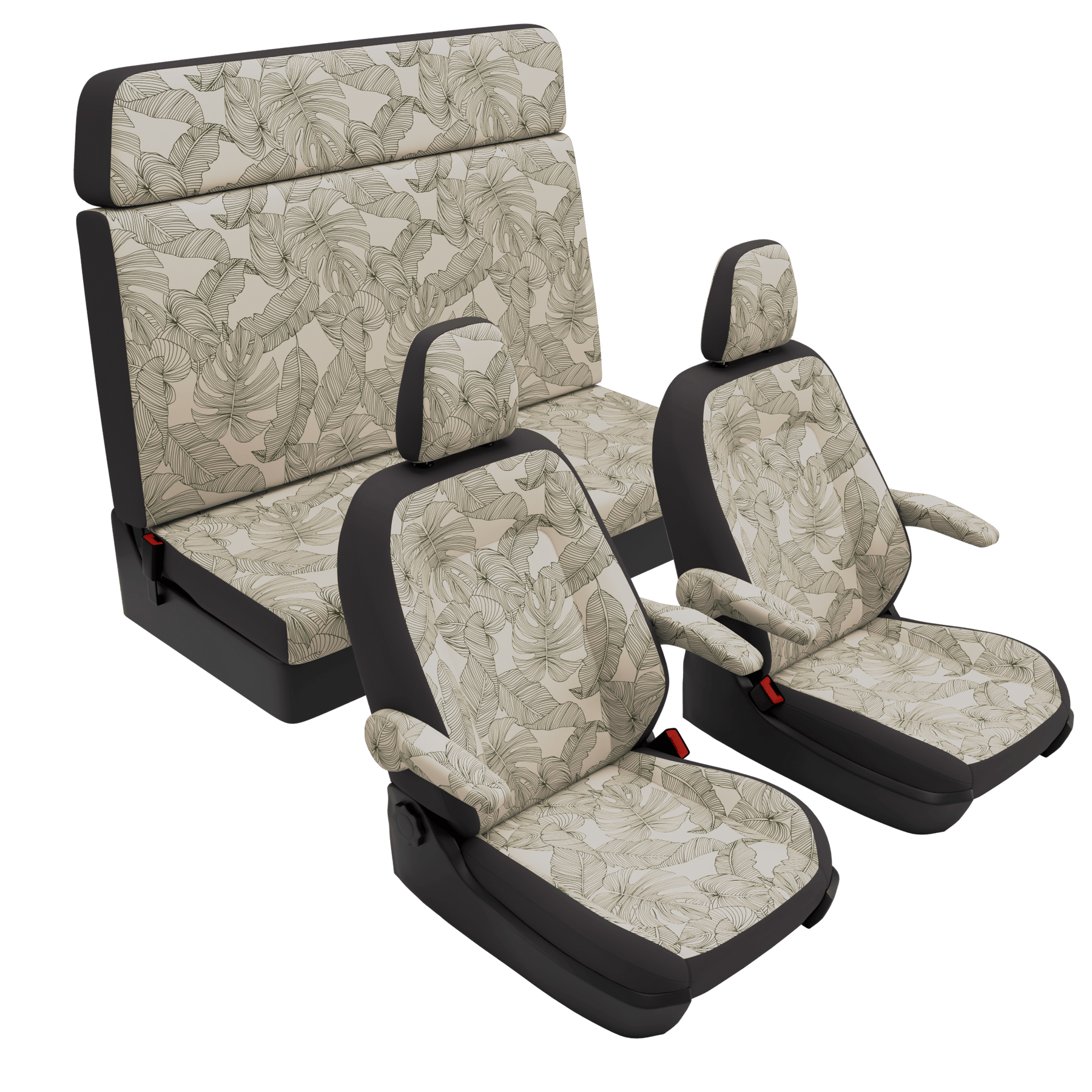 Sitzbezüge Ford Nugget (Westfalia) (2013-2018) Vintage Leaves