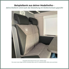 Laden Sie das Bild in den Galerie-Viewer, Weinsberg-CaraBus-Sitzbezug-2er-Rückbank-Art-Deco-Black-(Variante-3)