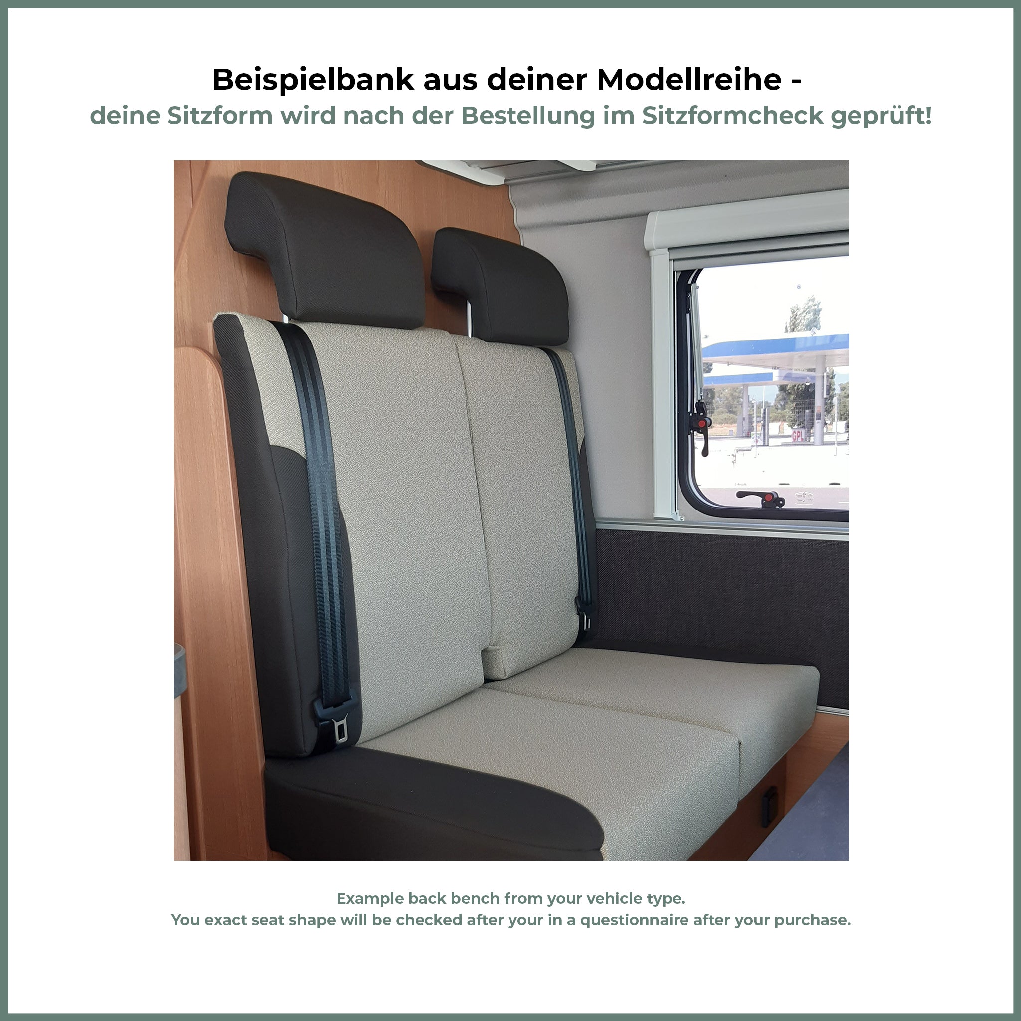 Weinsberg [Cara Fahrzeugreihe] Sitzbezug 2er-Rückbank Black Toucan