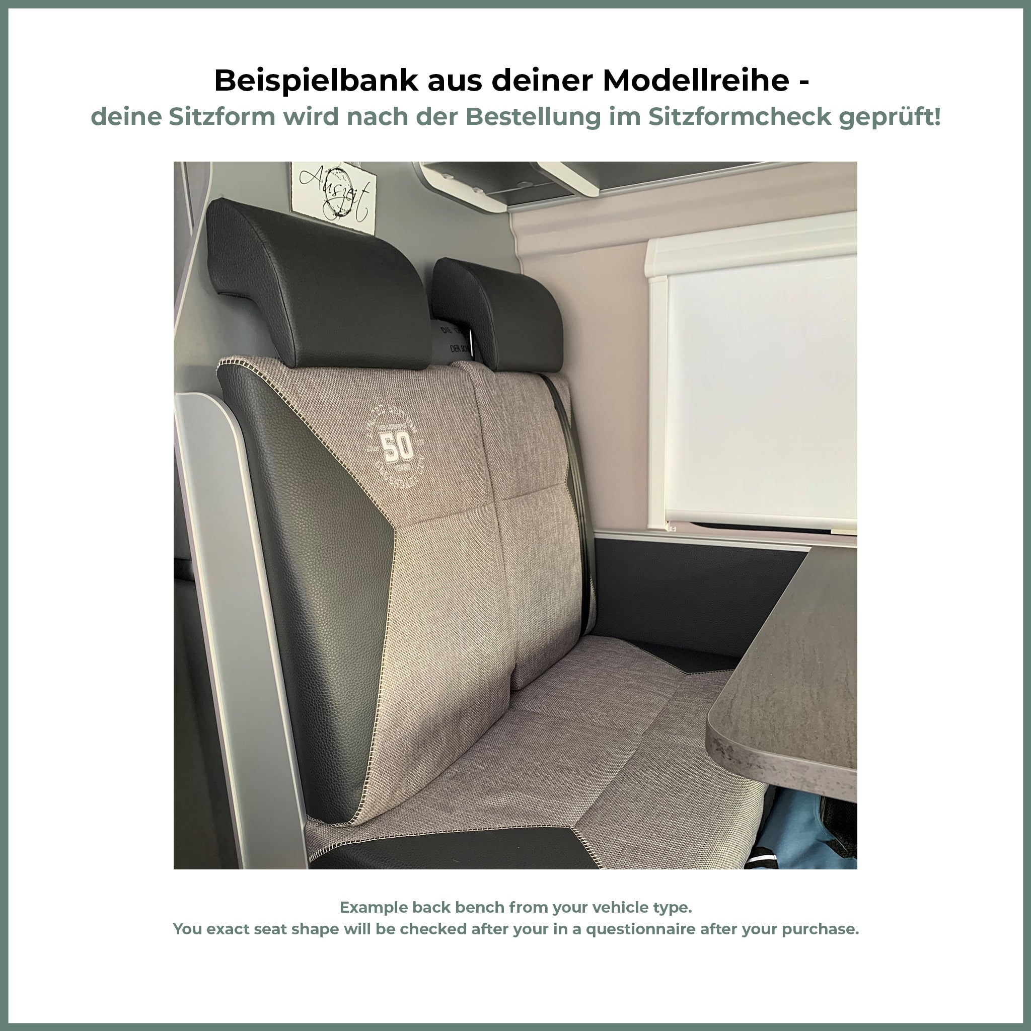 Weinsberg [Cara Fahrzeugreihe] Sitzbezug 2er-Rückbank Black Toucan –  DriveDressy