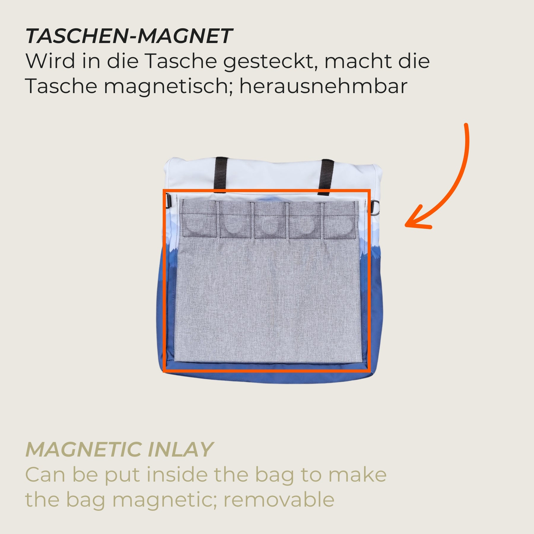 Magnet-Tasche L