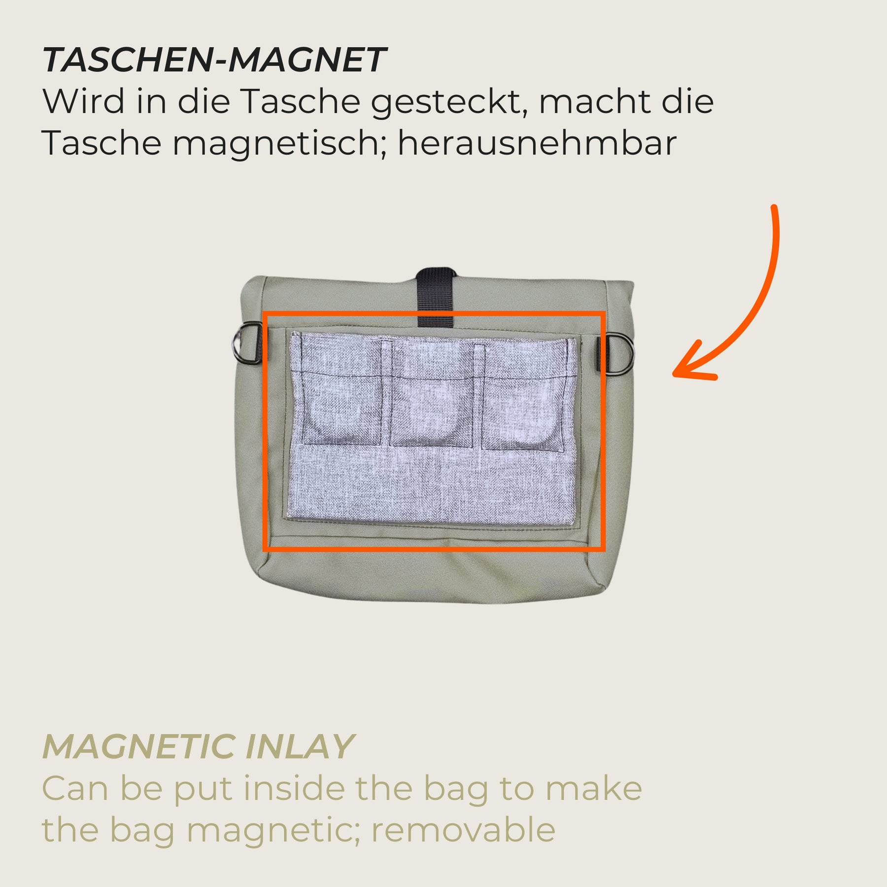 Magnet-Tasche M