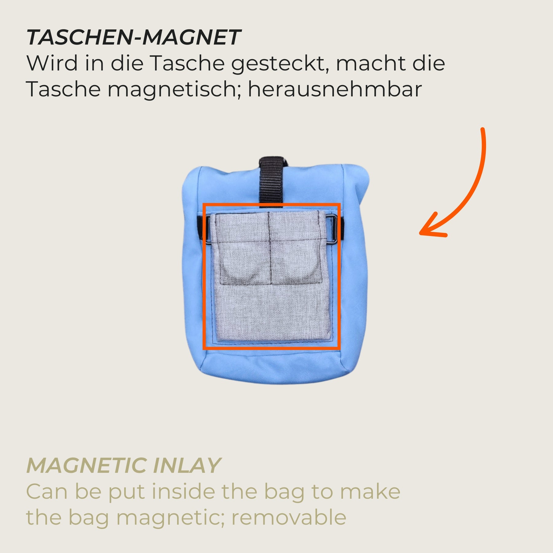 Magnet-Tasche S