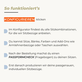 Sitzbezüge Knaus Boxstar (ab 2014)