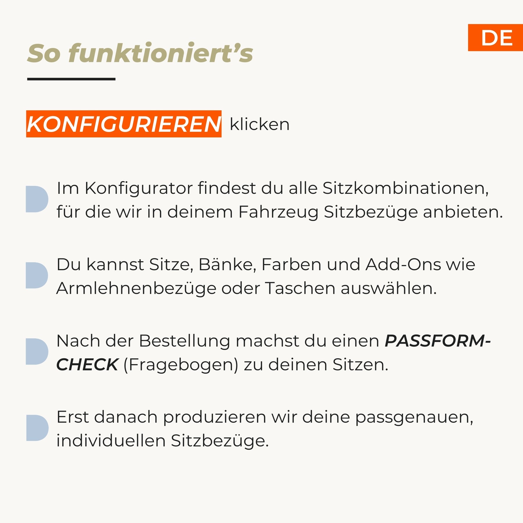 Sitzbezüge Ahorn Eco (ab 2017)