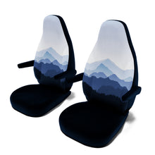 Laden Sie das Bild in den Galerie-Viewer, Pössl-Concorde-Compact-(ab-2014)-Sitzbezug-[Set-Vordersitze]-mit-Armlehne-[Misty-Mountains]----Misty-Mountains-Blue