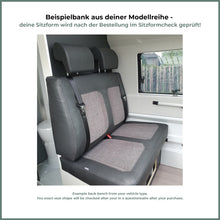 Laden Sie das Bild in den Galerie-Viewer, Adria-[Twin-Fahrzeugreihe]-Sitzbezug-2er-Rückbank-Art-Deco-Black-2