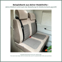Laden Sie das Bild in den Galerie-Viewer, Adria-[Twin-Fahrzeugreihe]-Sitzbezug-2er-Rückbank-Black-1
