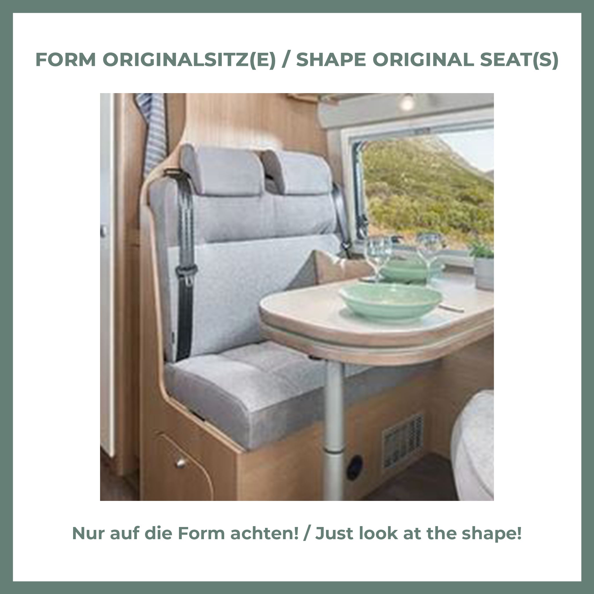Carado [CV Fahrzeugreihe] (ab 2014) Sitzbezug [2er-Rückbank] [Grey