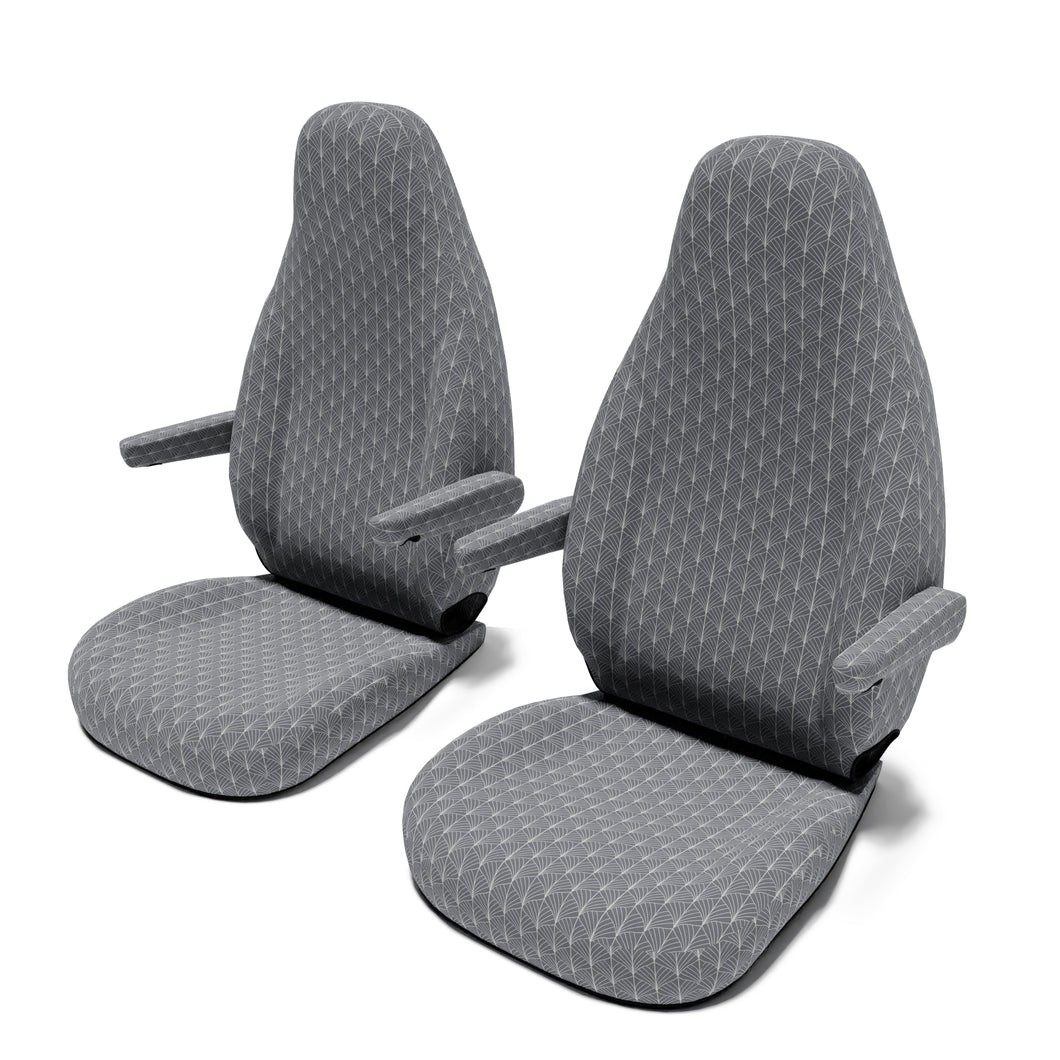 Clever-Move-600-(ab-2014)-Sitzbezug-[Set-Vordersitze]-mit-Armlehne-[Art-Deco-Grey]----Art-Deco-Grey