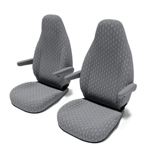 Clever-Flex-Kids-636-(ab-2014)-Sitzbezug-[Set-Vordersitze]-mit-Armlehne-[Art-Deco-Grey]----Art-Deco-Grey