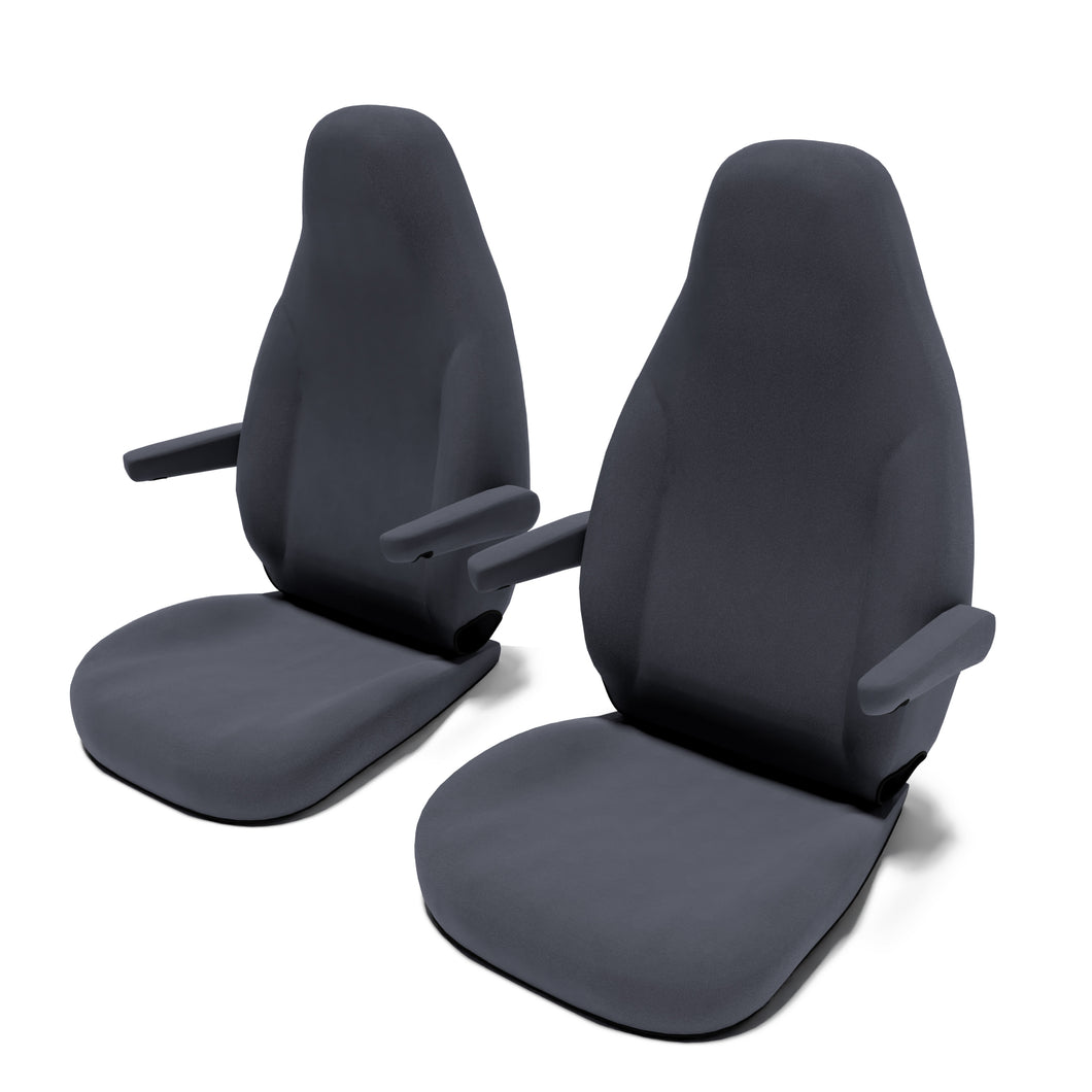 Vantourer-(Fiat-Ducato-Basis)-(ab-2014)-Sitzbezug-[Set-Vordersitze]-mit-Armlehne-[Dark-Grey]----Dark-Grey