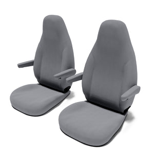 Hymer-Camper-Vans-Fiat-(ab-2014)-Sitzbezug-[Set-Vordersitze]-mit-Armlehne-[Grey]----Grey