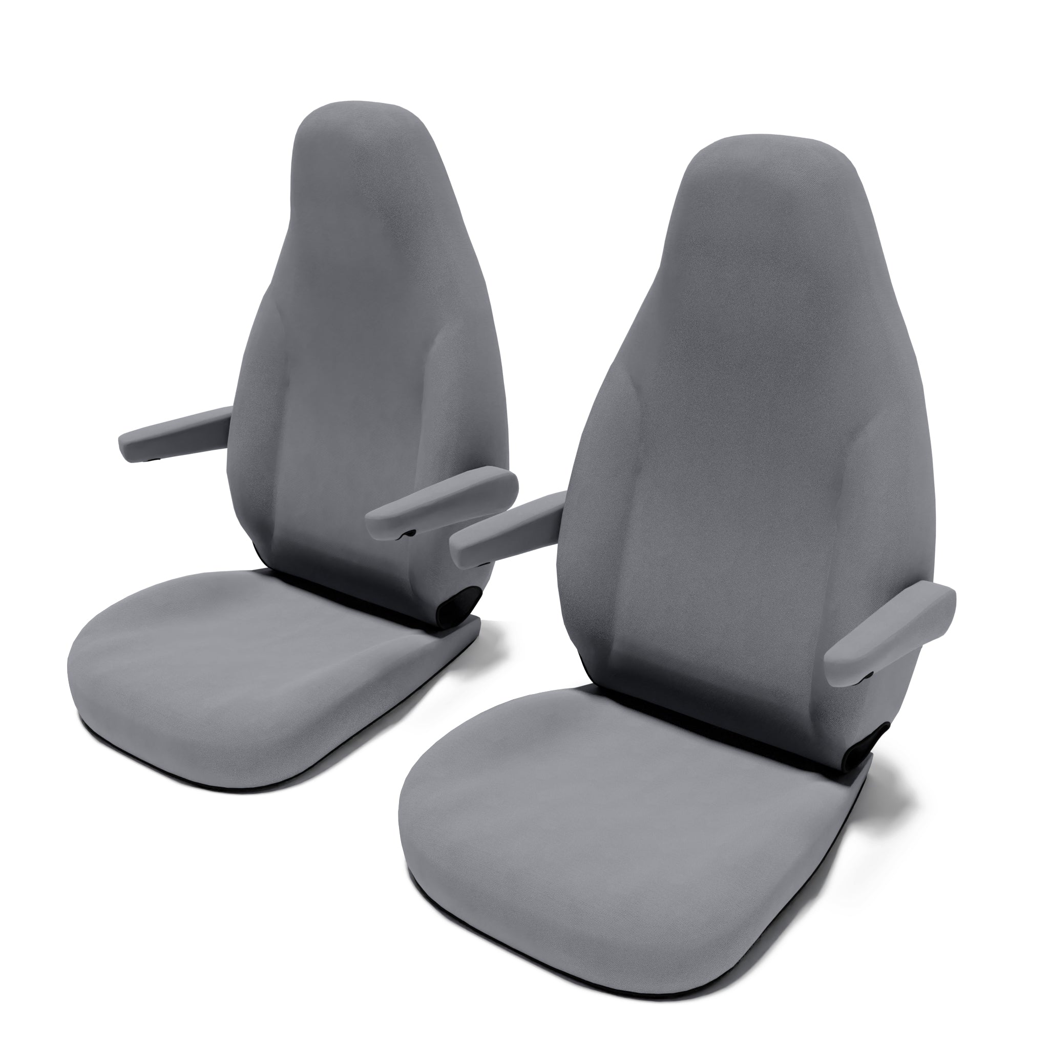 Pössl 2WIN (ab 2014) Sitzbezug [Set Vordersitze] mit Armlehne [Grey] –  DriveDressy