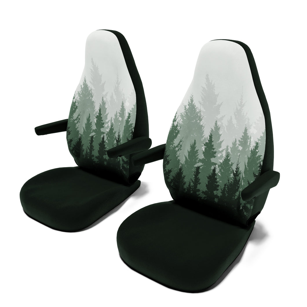 Carado-(Citroën-Jumper-Basis)-(ab-2014)-Sitzbezug-[Set-Vordersitze]-mit-Armlehne-[Magic-Forest]----Magic-Forest-Green