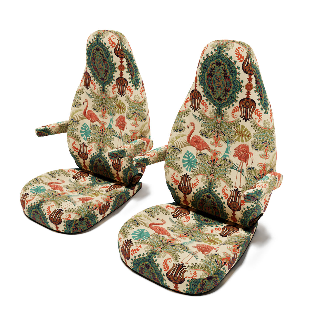 Clever-Flex-Kids-636-(ab-2014)-Sitzbezug-[Set-Vordersitze]-mit-Armlehne-[Oriental-Flamingo]----Oriental-Flamingo