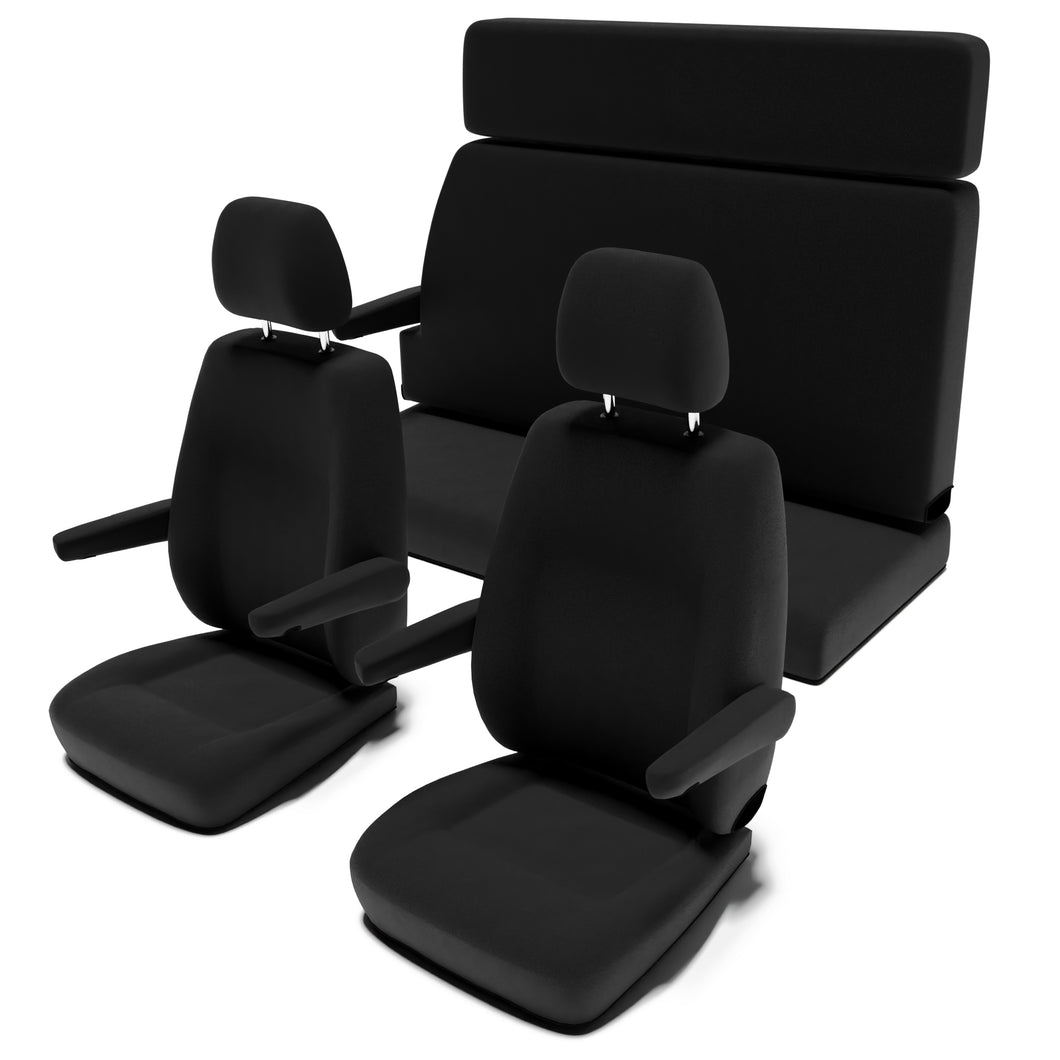 Ford Nugget (ab 2013) Sitzbezug [5-Sitzer Set] [Black]