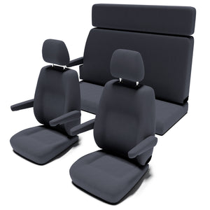Ford Nugget (ab 2013) Sitzbezug [5-Sitzer Set] [Dark Grey]