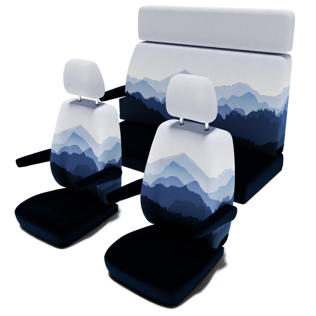 Ford Nugget (ab 2013) Sitzbezug [5-Sitzer Set] [Misty Mountains]