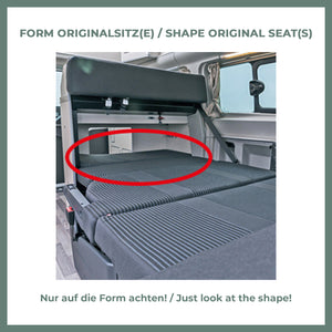 Ford Nugget Bezug Matratzen Bett unten Saffron