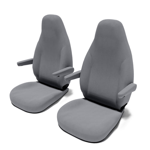 Pössl-[Roadstar-Fahrzeugreihe]-(ab-2014)-Sitzbezug-[Set-Vordersitze]-mit-Armlehne-[Grey]----Grey