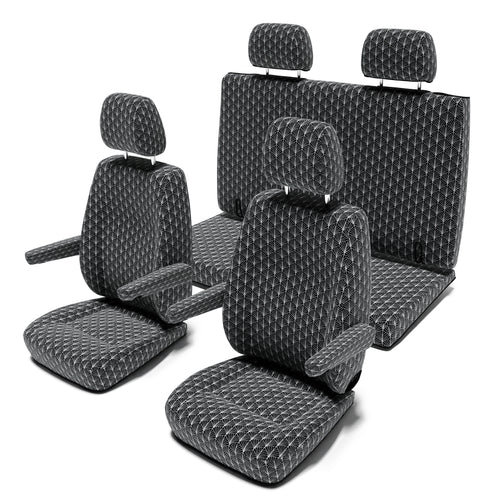 Pössl-Campstar-(Mercedes-Basis)-(ab-2016)-Sitzbezug-[4-Sitzer-Set]-[Art-Deco-Black]----Art-Deco-Black