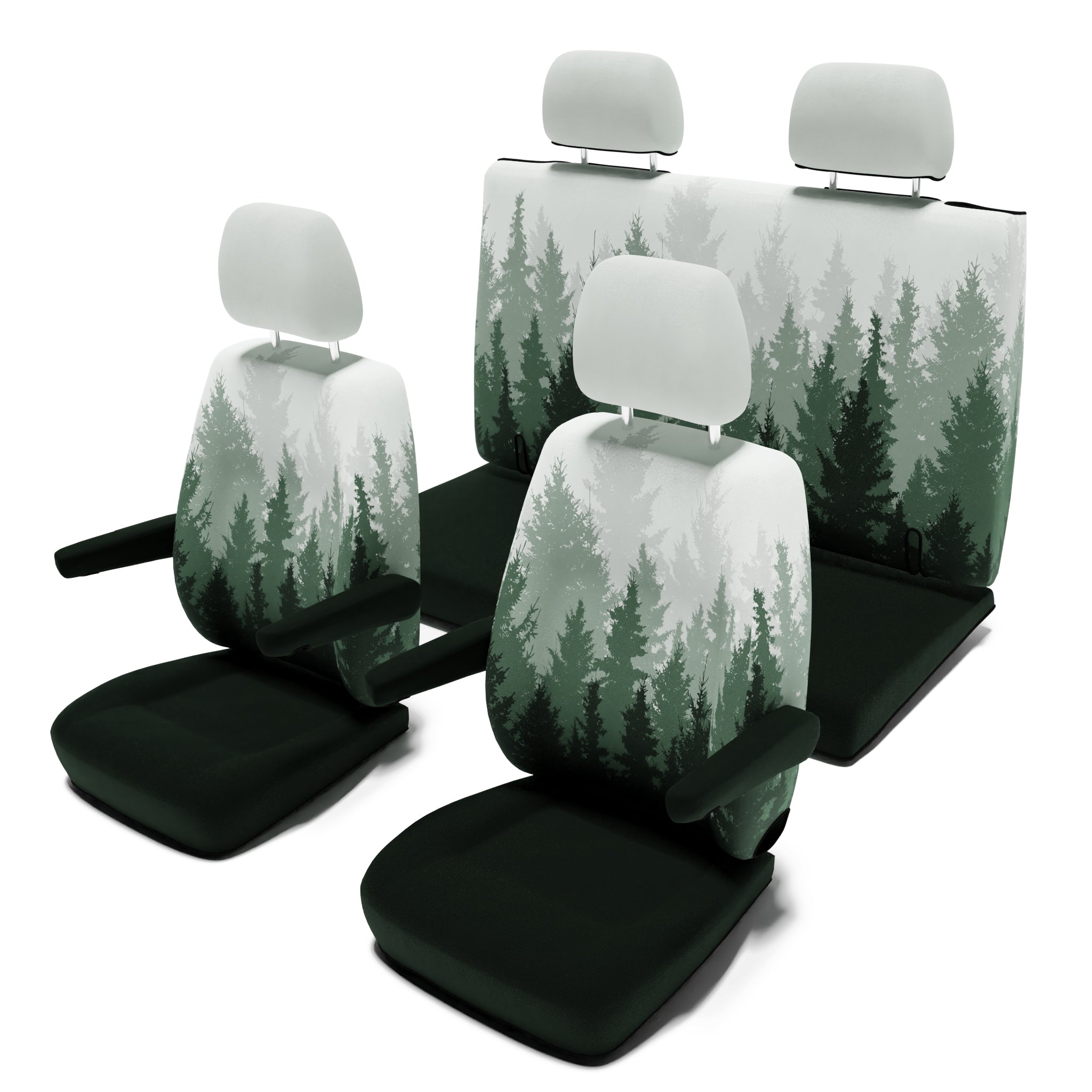 VW Grand California (ab 2019) Sitzbezug [4-Sitzer Set] [Magic Forest] –  DriveDressy