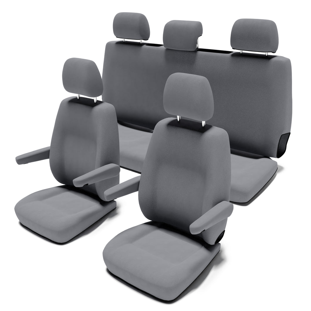 VW T6.1 Multivan (ab 2019) Sitzbezug [5-Sitzer Set für Stoffsitze] [Gr –  DriveDressy
