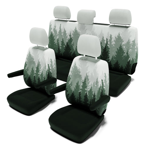 VW-T6-California-Beach-(ab-2015)-Sitzbezug-[5-Sitzer-Set-für-Leder-/-Alcantara-Sitze]-[Magic-Forest]----Magic-Forest