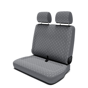 VW T6 Caravelle (ab 2015) Sitzbezug [Beifahrerbank] [Art Deco Grey]