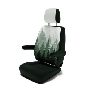 VW T6 Multivan (ab 2015) Sitzbezug [Einzelsitz hinten] mit Armlehne [Magic Forest]