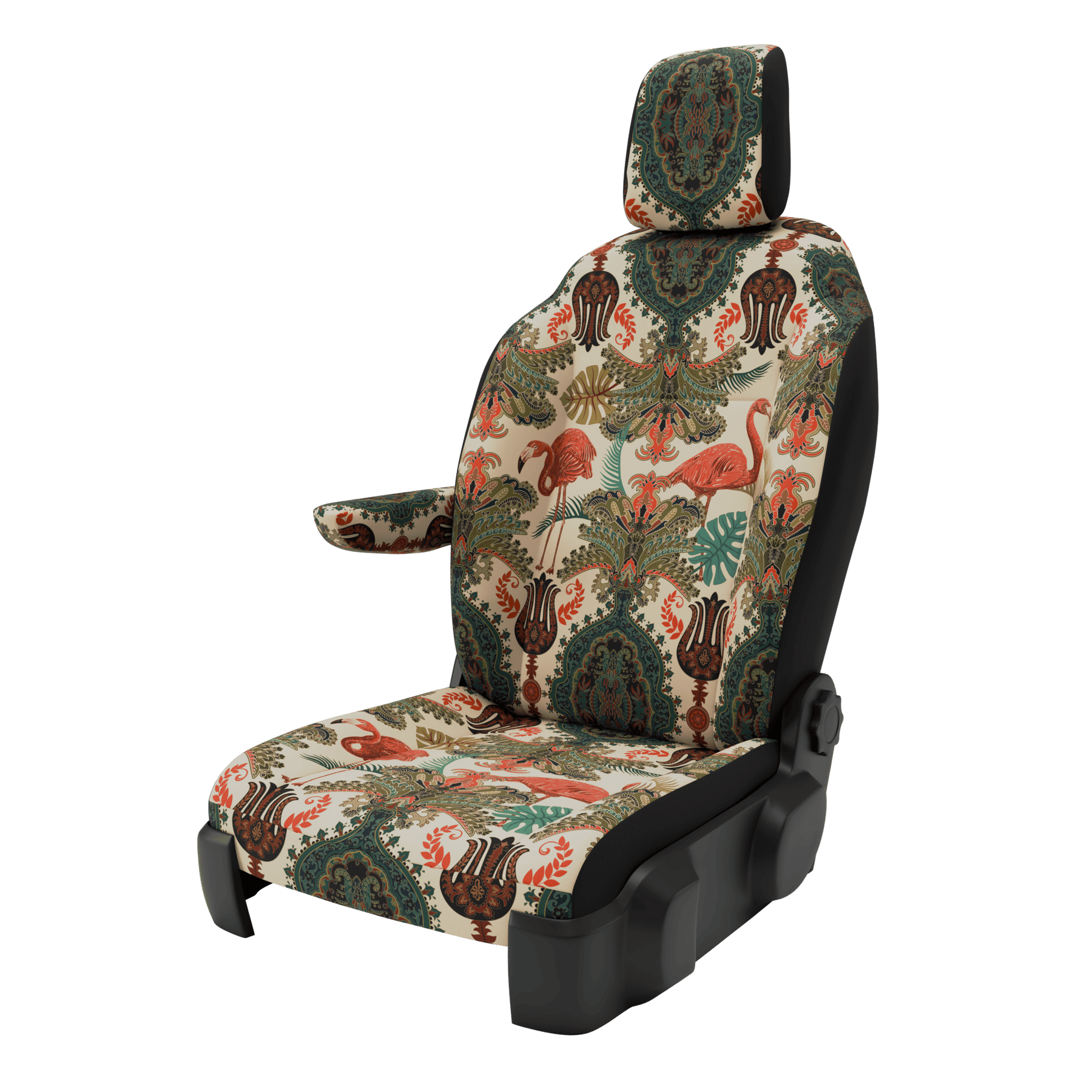 seat covers Full Oriental Flamingo