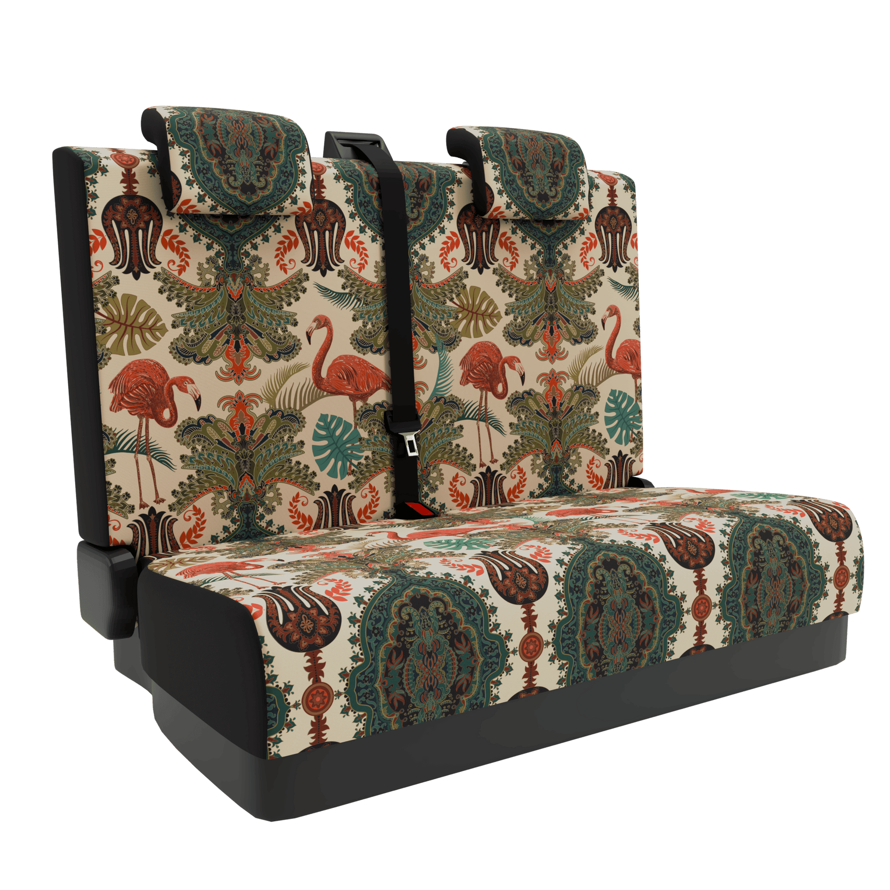 seat covers Full Oriental Flamingo