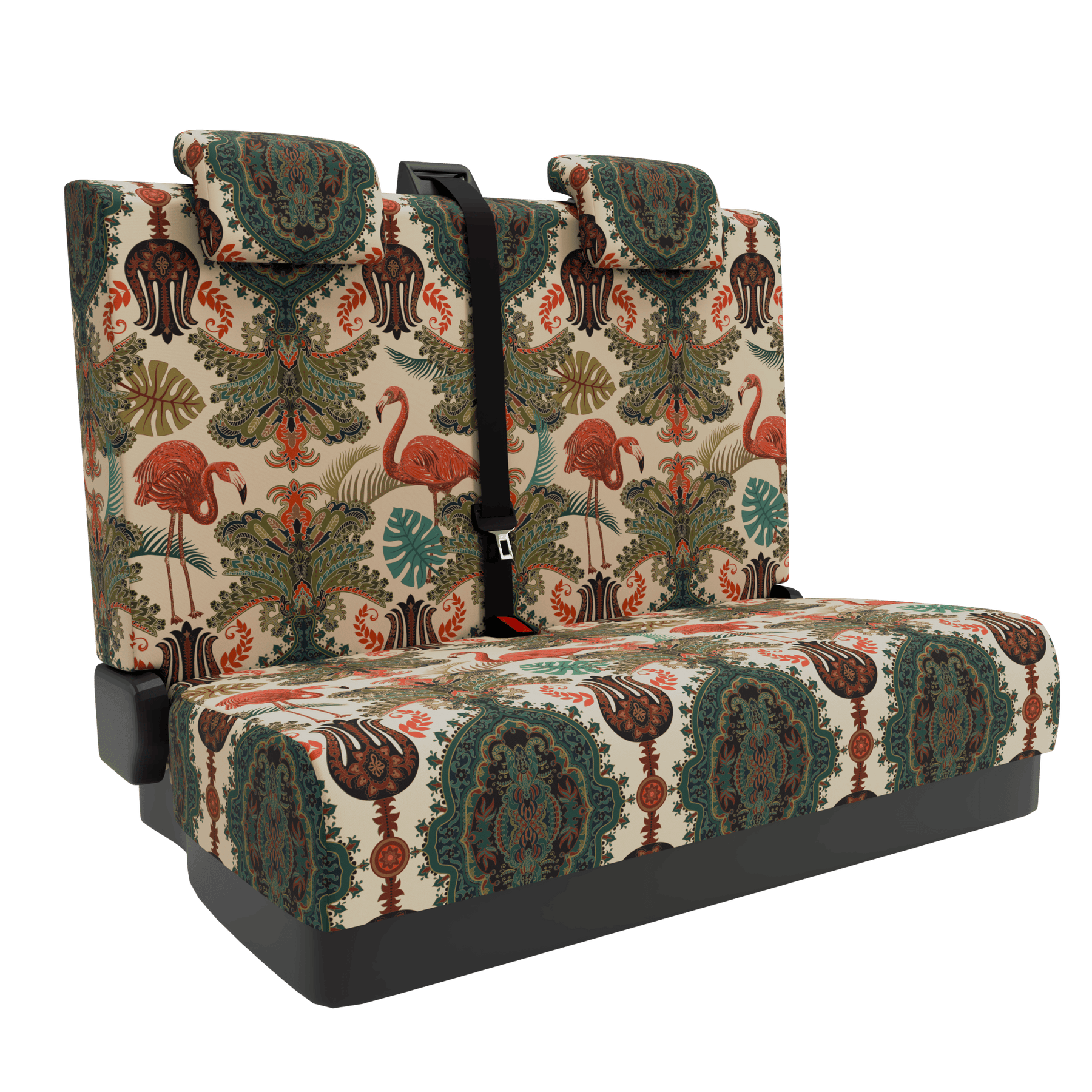 seat covers Full Oriental Flamingo