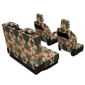 seat covers Full Oriental Flamingo