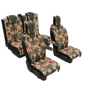 seat covers Full Oriental Flamingo