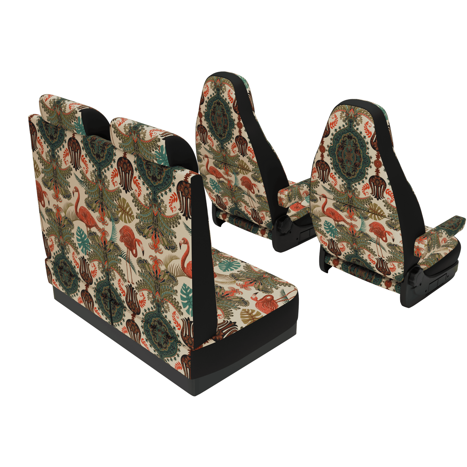 seat covers Camper Van pop-up roof (from 2020) Oriental Flamingo