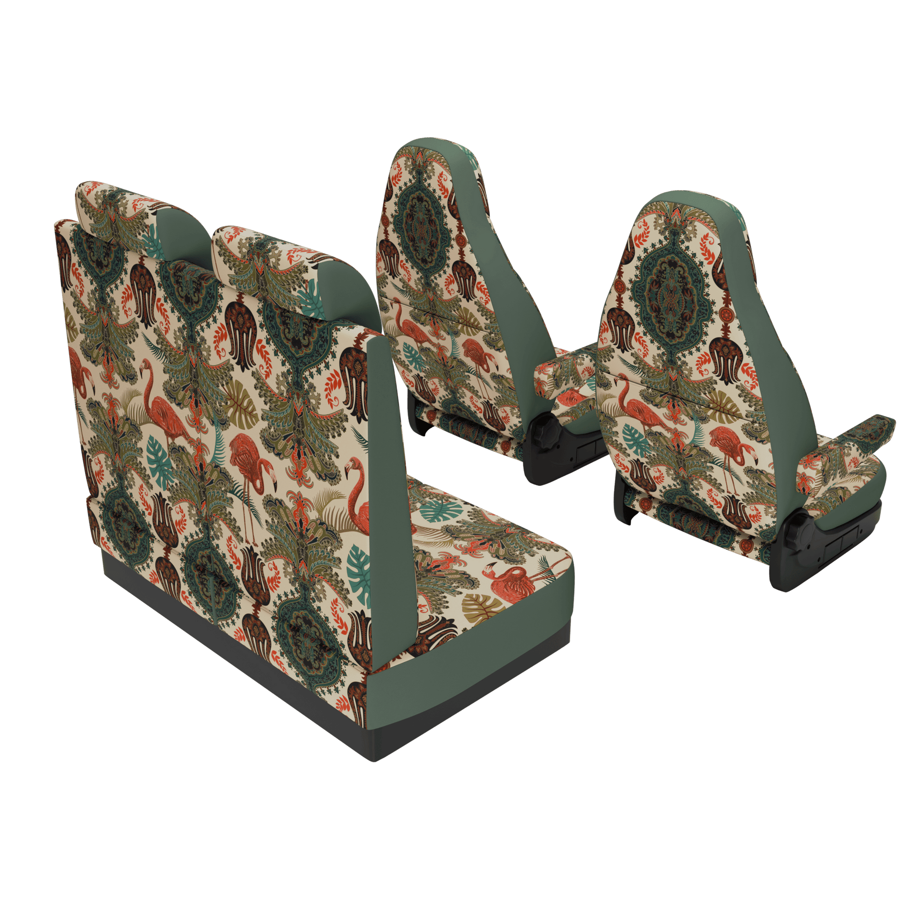 seat covers Camper Van pop-up roof (from 2020) Oriental Flamingo