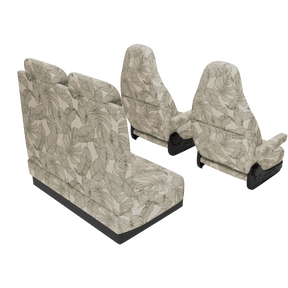 seat covers Camper Van pop-up roof (from 2020) Vintage Leaves