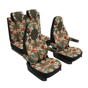 seat covers Camper Van pop-up roof (from 2020) Oriental Flamingo