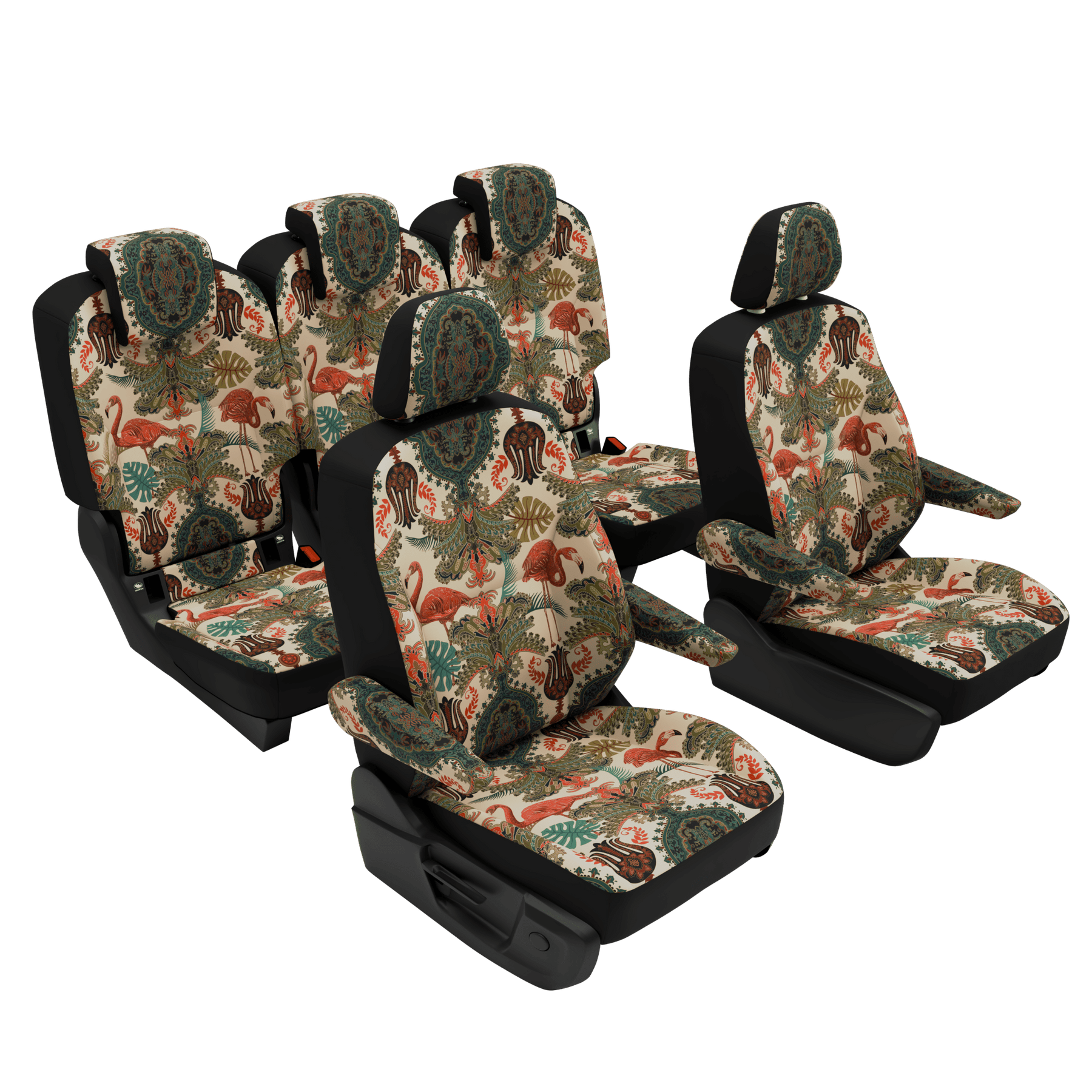 seat covers VW T7 Multivan Oriental Flamingo