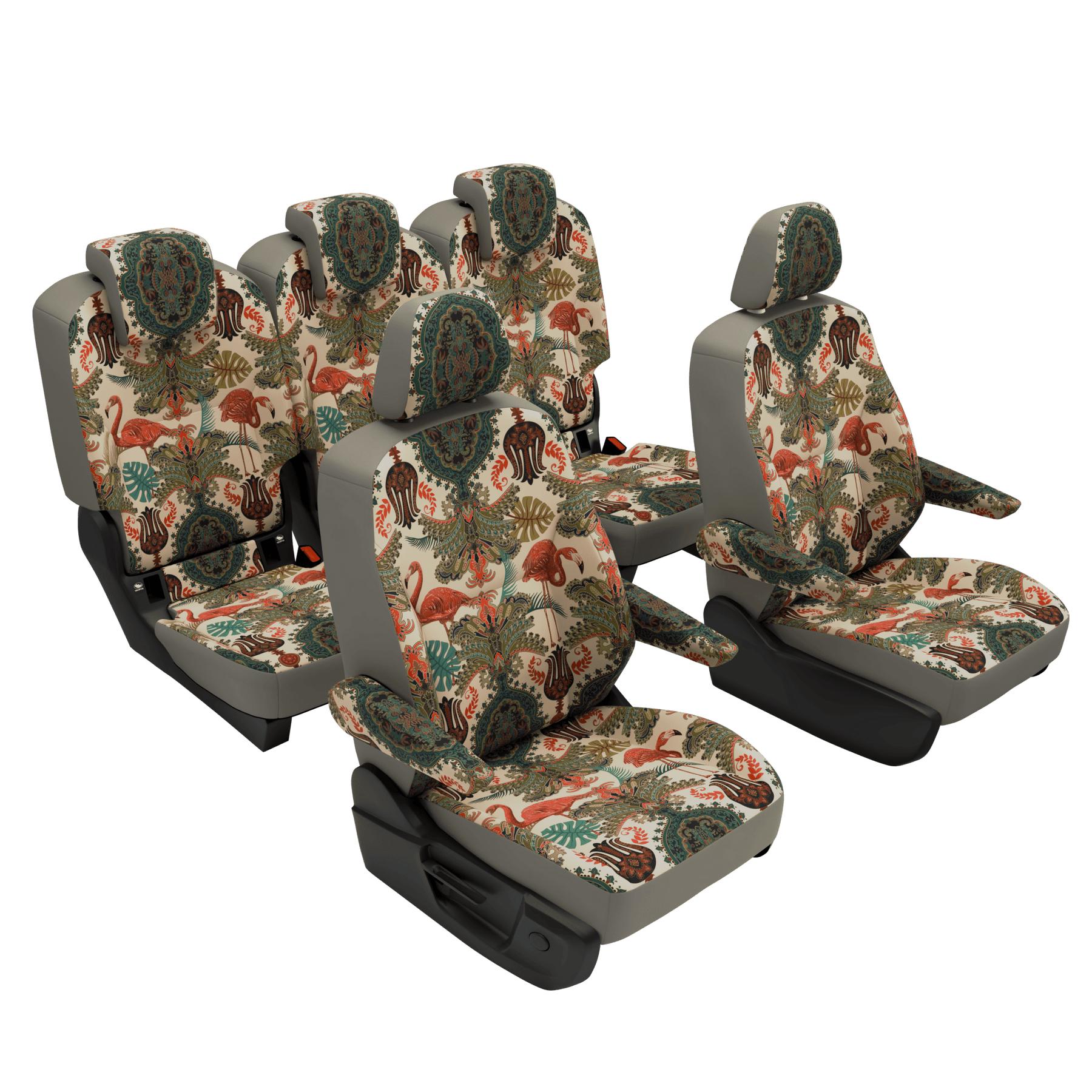 seat covers VW T7 Multivan Oriental Flamingo