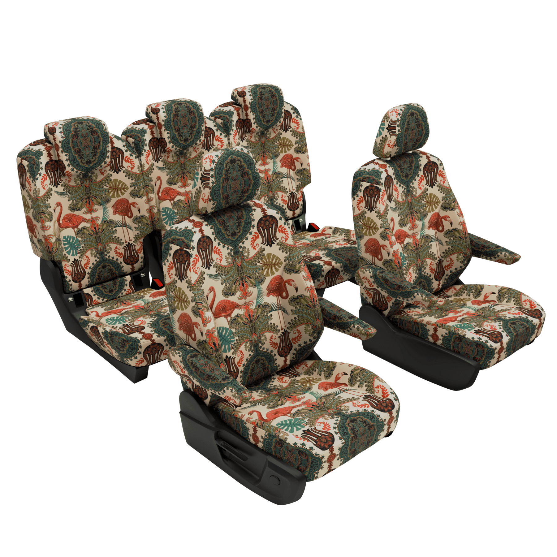 seat covers VW T7 Multivan Oriental Flamingo