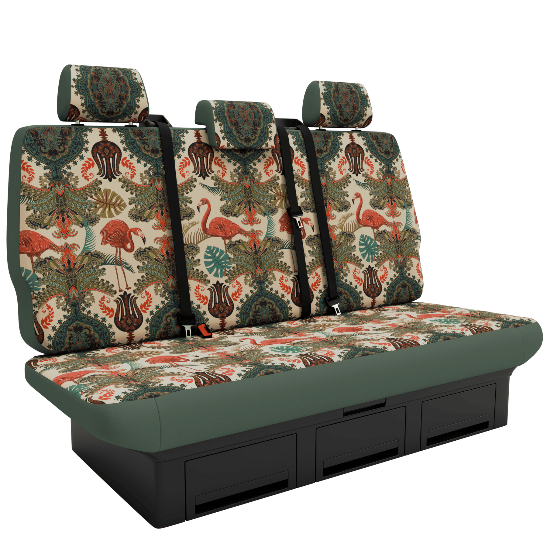 seat covers Campervan T6.1 Oriental Flamingo
