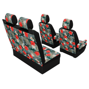 seat covers T5 Multivan Hibiscus
